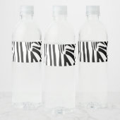 Étiquette Pour Bouteilles D'eau Modèle Zebra (Bouteilles)