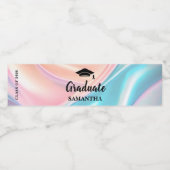 Étiquette Pour Bouteilles D'eau Modern  Graduation  (Étiquettes simples)