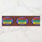 Étiquette Pour Bouteilles D'eau Mois de l'histoire des Noirs 2021 (Étiquettes simples)