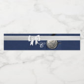 Étiquette Pour Bouteilles D'eau Monogramme initiale bouteille d'eau Étiquette AirF (Étiquettes simples)