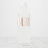 Étiquette Pour Bouteilles D'eau Monogramme Initiale Étiquette Bottes d'eau Pays (Dos)