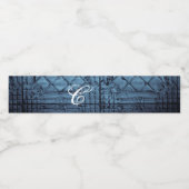 Étiquette Pour Bouteilles D'eau Monogramme Initiale Étiquette bouteille d'eau Rust (Étiquettes simples)