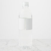 Étiquette Pour Bouteilles D'eau Monogramme moderne Initiale A & Nom Personnalisé (Dos)