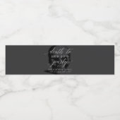 Étiquette Pour Bouteilles D'eau Mort à la vingtaine (Étiquettes simples)