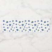 Étiquette Pour Bouteilles D'eau Motif Blueberry (Étiquettes simples)