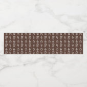 Étiquette Pour Bouteilles D'eau Motif café et cupcake (Étiquettes simples)