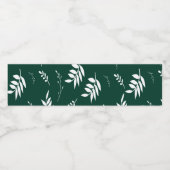 Étiquette Pour Bouteilles D'eau motif feuille (Étiquettes simples)