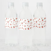 Étiquette Pour Bouteilles D'eau Motif fraise (Bouteilles)