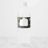 Étiquette Pour Bouteilles D'eau Multicolor sauvage noir Mariage (Devant)