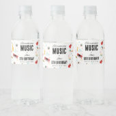 Étiquette Pour Bouteilles D'eau Musical Instruments Music Theme Birthday Party (Bouteilles)