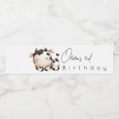 Étiquette Pour Bouteilles D'eau naissance de la vache sans sexe (Étiquettes simples)