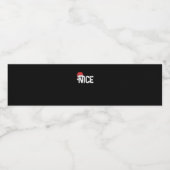 Étiquette Pour Bouteilles D'eau Naughty Or Nice Matching Christmas Funny Design  (Étiquettes simples)