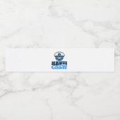 Étiquette Pour Bouteilles D'eau nauti bachelorette party navy blue (Étiquettes simples)