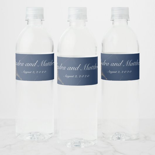 Étiquette Pour Bouteilles D'eau Nautilus Navy (Bouteilles)