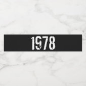Étiquette Pour Bouteilles D'eau Né en 1978 Anniversaire (Étiquettes simples)