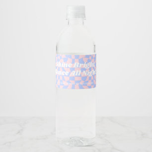 Étiquette Pour Bouteilles D'eau Neon Super Disco