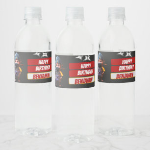 Étiquette Pour Bouteilles D'eau Ninja