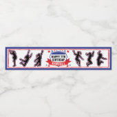 Étiquette Pour Bouteilles D'eau Ninja Warrior Girls Birthday Party Boisson (Étiquettes simples)