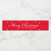 Étiquette Pour Bouteilles D'eau Noël (Étiquettes simples)