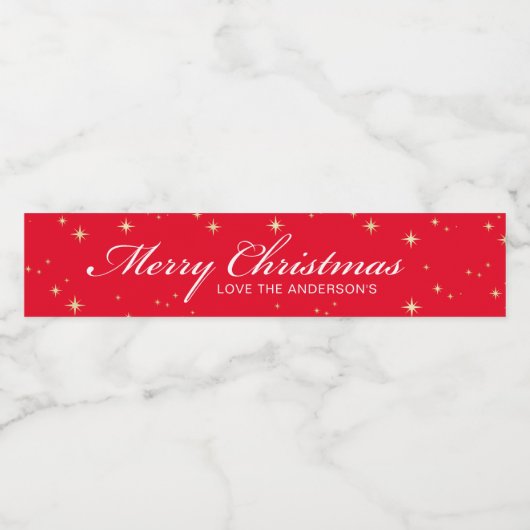 Étiquette Pour Bouteilles D'eau Noël (Étiquettes simples)