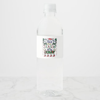 Étiquette Pour Bouteilles D'eau Noël C'Est La Saison