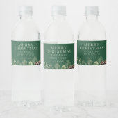 Étiquette Pour Bouteilles D'eau Noël élégant (Bouteilles)