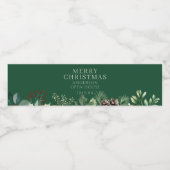 Étiquette Pour Bouteilles D'eau Noël élégant (Étiquettes simples)