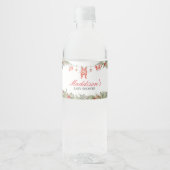 Étiquette Pour Bouteilles D'eau Noël Joyeux petit Baby shower (Devant)
