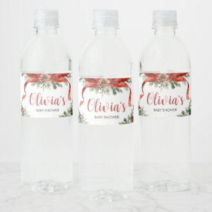 Étiquette Pour Bouteilles D'eau Noël Joyeux petit Baby shower