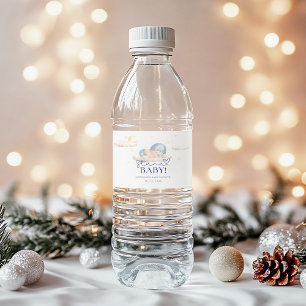 Étiquette Pour Bouteilles D'eau Noël Père Noël Baby Boy Douche
