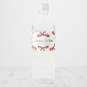 Étiquette Pour Bouteilles D'eau Nœud bourguignon  (Devant)