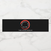 Étiquette Pour Bouteilles D'eau Noir moderne customisé professionnel (Étiquettes simples)