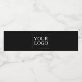 Étiquette Pour Bouteilles D'eau Nom de l'entreprise Ajouter un logo Texte professi (Étiquettes simples)