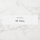 Étiquette Pour Bouteilles D'eau Nom du scénario et événement pour les fêtes d'anni (Étiquettes simples)