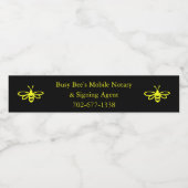Étiquette Pour Bouteilles D'eau Notaire mobile de Busy Bee (Étiquettes simples)
