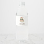 Étiquette Pour Bouteilles D'eau Notre prochain chapitre Storybook Baby shower Part (Devant)
