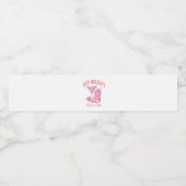 Étiquette Pour Bouteilles D'eau nouvelle-orléans bachelorette rose (Étiquettes simples)