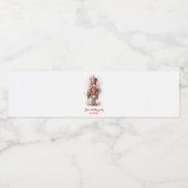 Étiquette Pour Bouteilles D'eau Nutcracker Red Magie Anniversaire (Étiquettes simples)