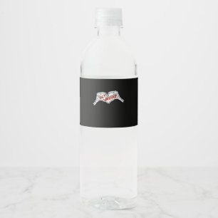Étiquette Pour Bouteilles D'eau Obtenir épave Squelette Main Heart Classic
