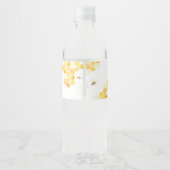 Étiquette Pour Bouteilles D'eau Oh Babee Bee Baby shower (Dos)