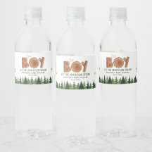 Oh Boy Baby shower de bois