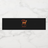 Étiquette Pour Bouteilles D'eau Oh Dear Trendy Clean Design  (Étiquettes simples)