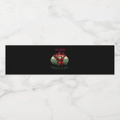 Étiquette Pour Bouteilles D'eau Oh Deer Christmas Is Here Joyful Aesthetic  (Étiquettes simples)