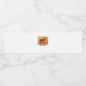 Étiquette Pour Bouteilles D'eau Oh Deer Classic Simple Design  (Étiquettes simples)