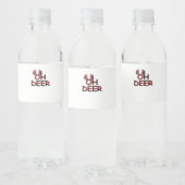 Étiquette Pour Bouteilles D'eau Oh Deer Disposition Propre  (Bouteilles)