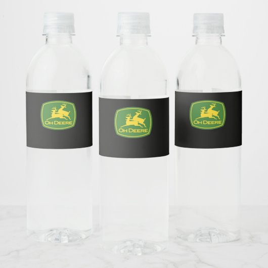 Étiquette Pour Bouteilles D'eau Oh Deer Minimal Modern Design  (Bouteilles)