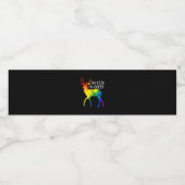 Étiquette Pour Bouteilles D'eau Oh Deer Queer LGBTQ Pride Celebration Month  (Étiquettes simples)