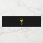 Étiquette Pour Bouteilles D'eau Oh Deer Queer Pride Celebration Funny LGBT Gift  (Étiquettes simples)