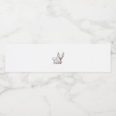 Étiquette Pour Bouteilles D'eau Oh Deer Retro Classic Design (Étiquettes simples)