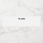 Étiquette Pour Bouteilles D'eau Oh Deer Simple Aesthetic  (Étiquettes simples)